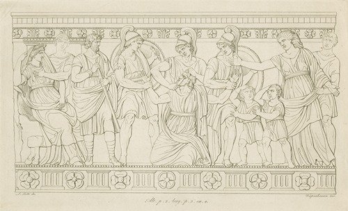 Oedipus blinded by the servants of Laius (1810)