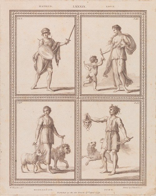 Hatred, Love, Moderation, Fury (1779)