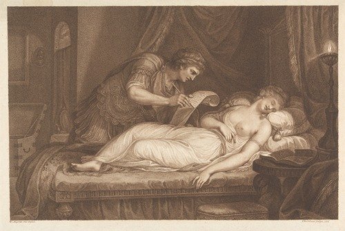 Imogen’s Bedchamber in Cymbeline’s Palace, ‘Cymbeline,’ Act II, Scene II (1786)