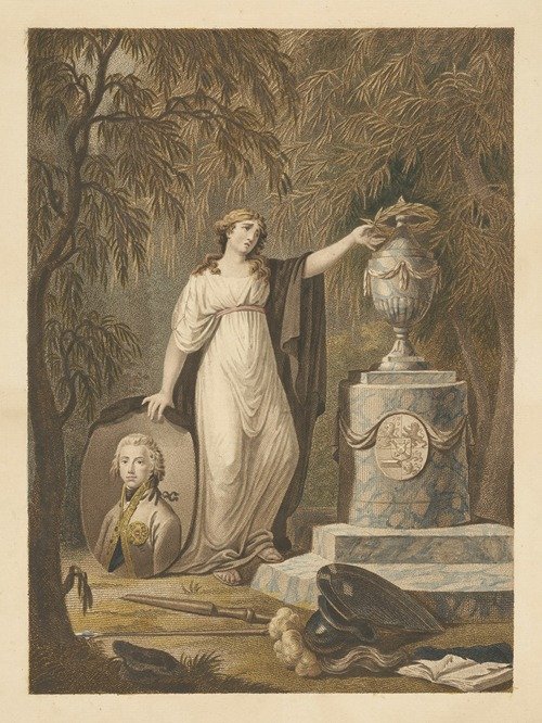 Allegorical tomb for Frederick, Prince of Orange-Nassau (1799-1801) — Anonymous