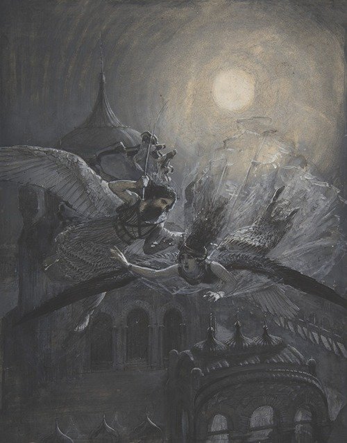 Angel Scourging a Harpy (circa 1890)