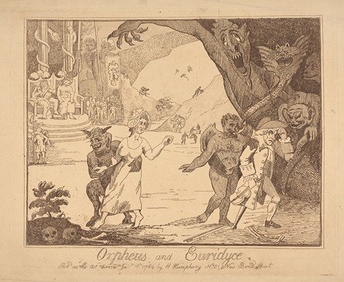 Orpheus and Euridyce. (1784) — Anonymous