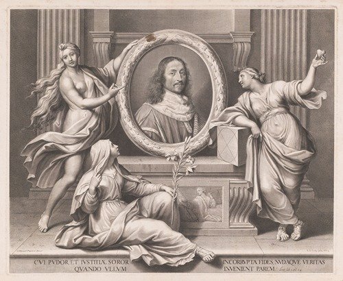Allegorical portrait of Guillaume de Lamoignon (1664)