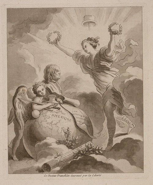 Doctor Franklin, crowned by Liberty (1778)