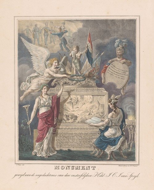 Allegorical grave monument to Jan Carel Josephus van Speijk (1831-1840)