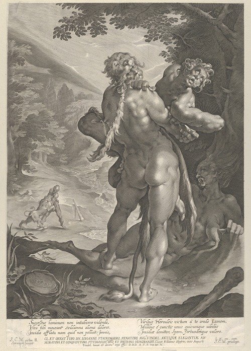Hercules and Antaeus (1610) — Lucas Kilian