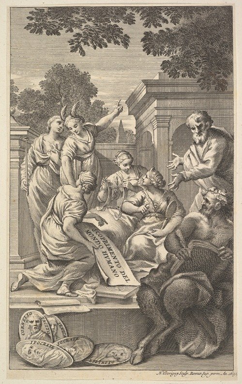 Allegorical composition celebrating the Humanities (1695)