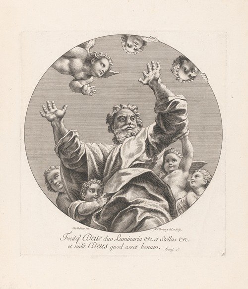 God surrounded by putti (1695)