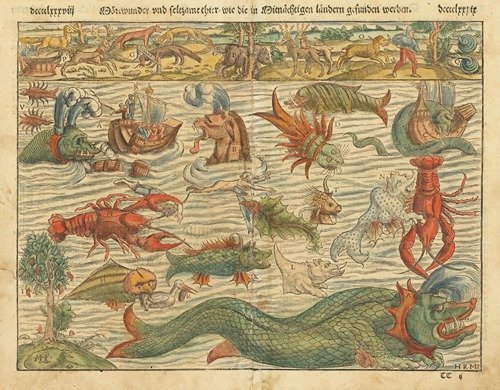 Chart of Sea Monsters (1570)