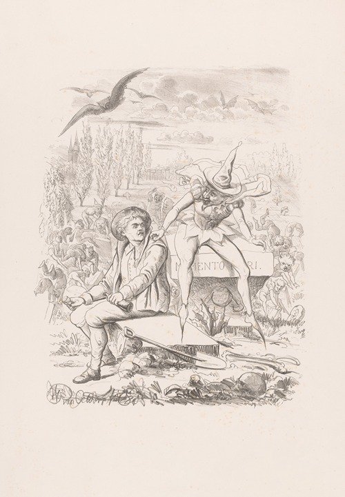 Gabriel Grub is visited by the king of the gnomes (1871)