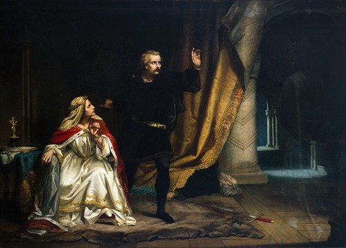 Hamlet in the Queen’s chamber (1857)