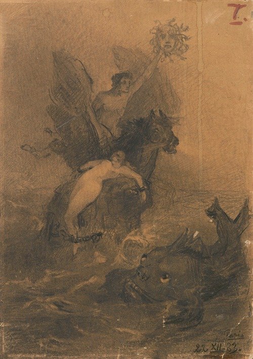 Perseus Liberating Andromeda (1883) — Anna Bilińska-Bohdanowicz
