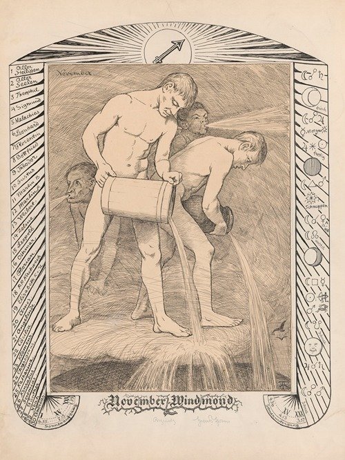 Allegory of November. (1901) — Hans Thoma