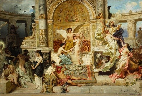 Curtain for the City Theatre in Kraków, sketch (1893 – 1894)