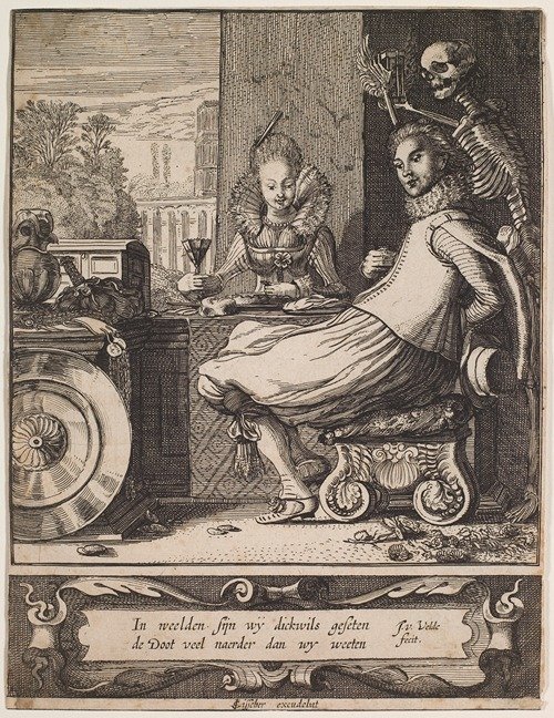 Death Surprising a Couple (1618–1620) — Jan van de Velde