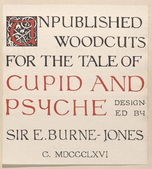 Tale of Cupid and Psyche – Title page (1865)