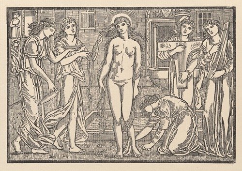 Venus in her court, Psyche the supplicant (1865)