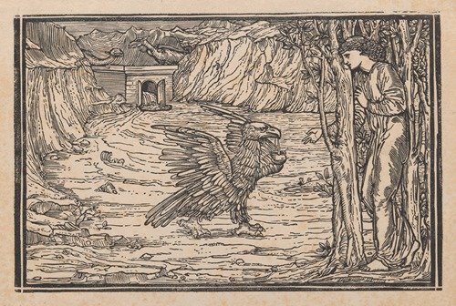 Psyche helped by Jove’s eagle (1865)