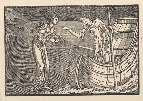Psyche asks aid of Charon (1865)