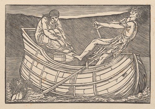 Psyche and the ghost in Styx (1865)