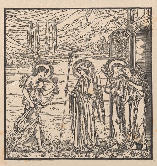 Psyche recieved into Olympus I (1865)