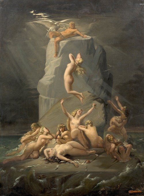 Désolation des Océanides au pied du roc où Prométhée est enchaîné (18th century)