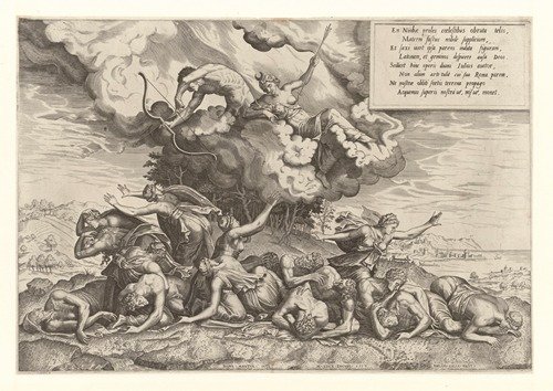 Apollo and Artemis Killing Niobe’s Children (1557)