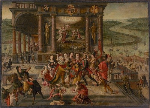 Allegorie van de overgave van Antwerpen in 1585 (1585)