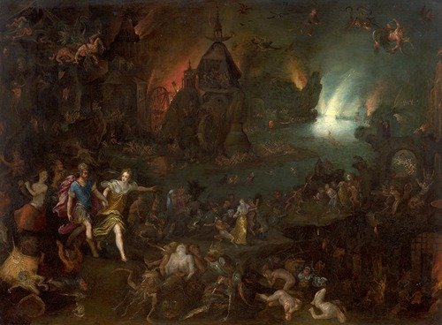 Aeneas and Sibyl in the Underworld