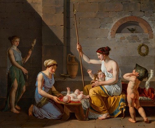 The Education of the children of Sparta (1796)