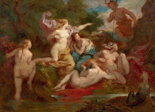 Actéon surprenant Diane au bain (1879)