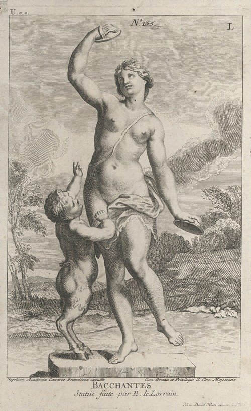 Bacchante en een sater (1724)