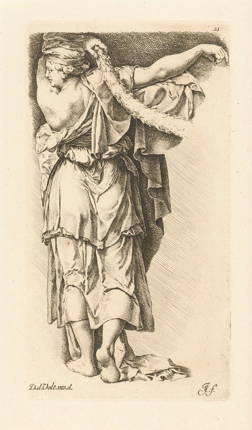 Caryatid seen from her back (1666-1671)