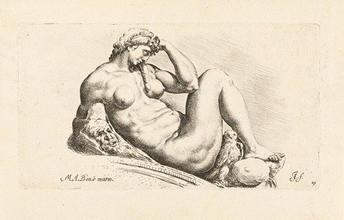 Night lying on a stone arch (1666-1671)