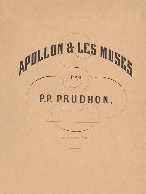 Apollon et les Muses – Title page (1851)