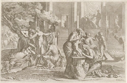 Achilles Plunged into Water from the Styx (c. 1648)
