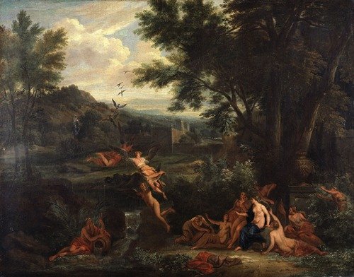 Pierides Turned into Magpies (after Ovid) (17th century)