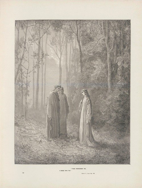 The vision of Purgatory and Paradise by Dante Alighieri Pl.11 (1900)
