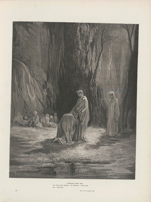 The vision of Purgatory and Paradise by Dante Alighieri Pl.12 (1900)