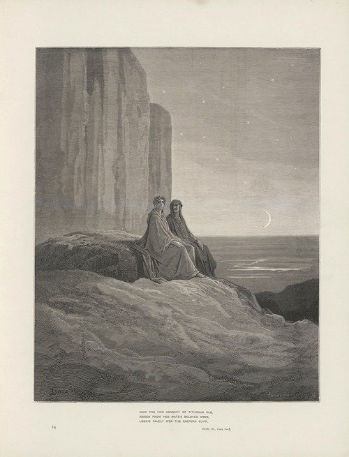 The vision of Purgatory and Paradise by Dante Alighieri Pl.14 (1900)