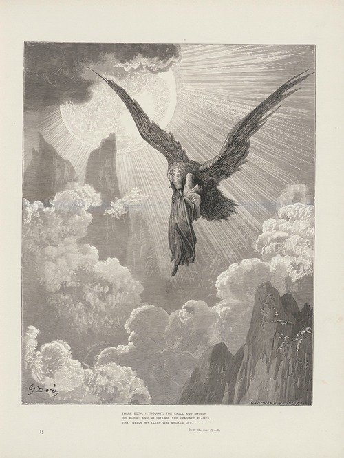 The vision of Purgatory and Paradise by Dante Alighieri Pl.15 (1900)