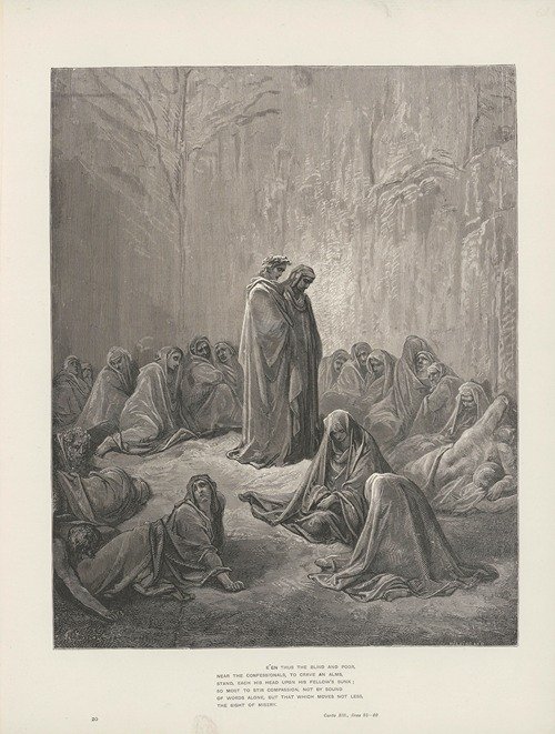The vision of Purgatory and Paradise by Dante Alighieri Pl.20 (1900)