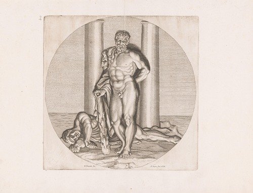 Hercules and Antaeus (1678) — Jean Pesne