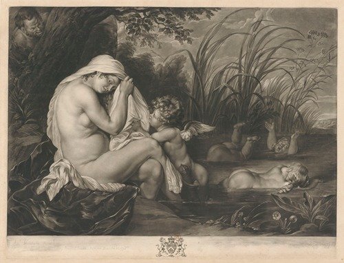 Calisto in her retirement (after Antony Van Dyck) (1778)