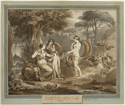 Venus Presents Cupid to Calypso, from The Adventures of Telemachus, Book 7 (1808)