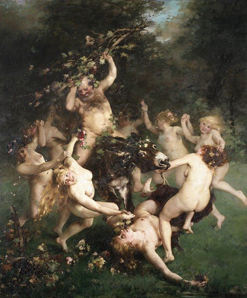 The feast of Silenus (1871)