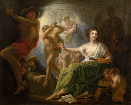 Hercules Protects the Muse of the Arts against Envy and Ignorance (1763)
