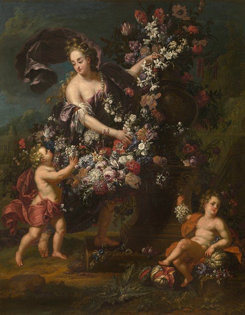 Allegorical Figure with Flowers (1696)