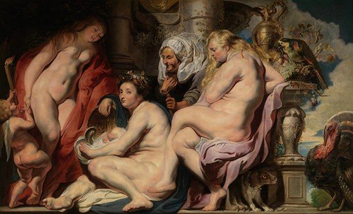 The Daughters of Cecrops Finding the Child Erichthonius (1617)