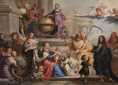 Allegorical Adoration of the Birth of a Prince (1659)